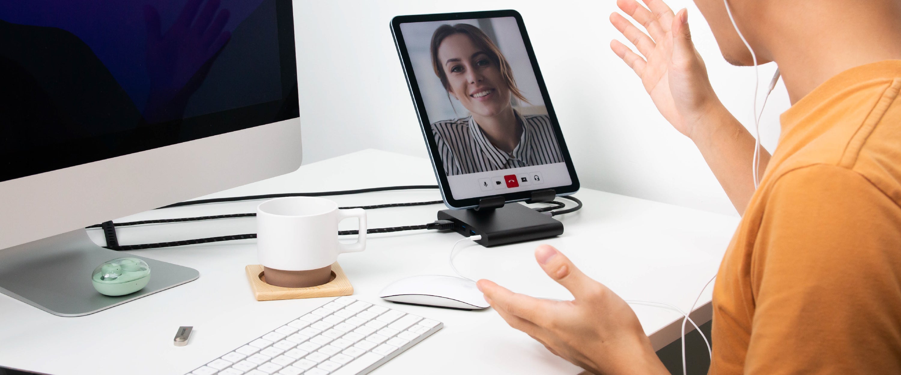 chube Cổng Chuyển Đổi Mazer Infinite Multimedia 8-in-1 USB-C & Tablet Stand