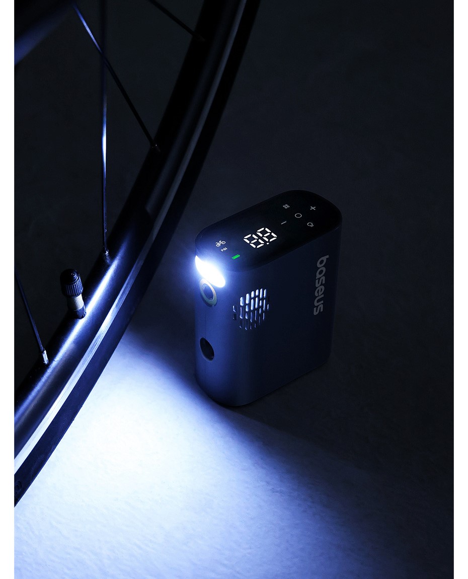 Bơm xe đạp điện Baseus PrimeTrip Series Cosmic Black