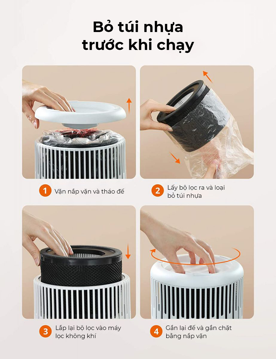 Máy lọc không khí Taotronics TT-AP001 hướng dẫn sử dụng