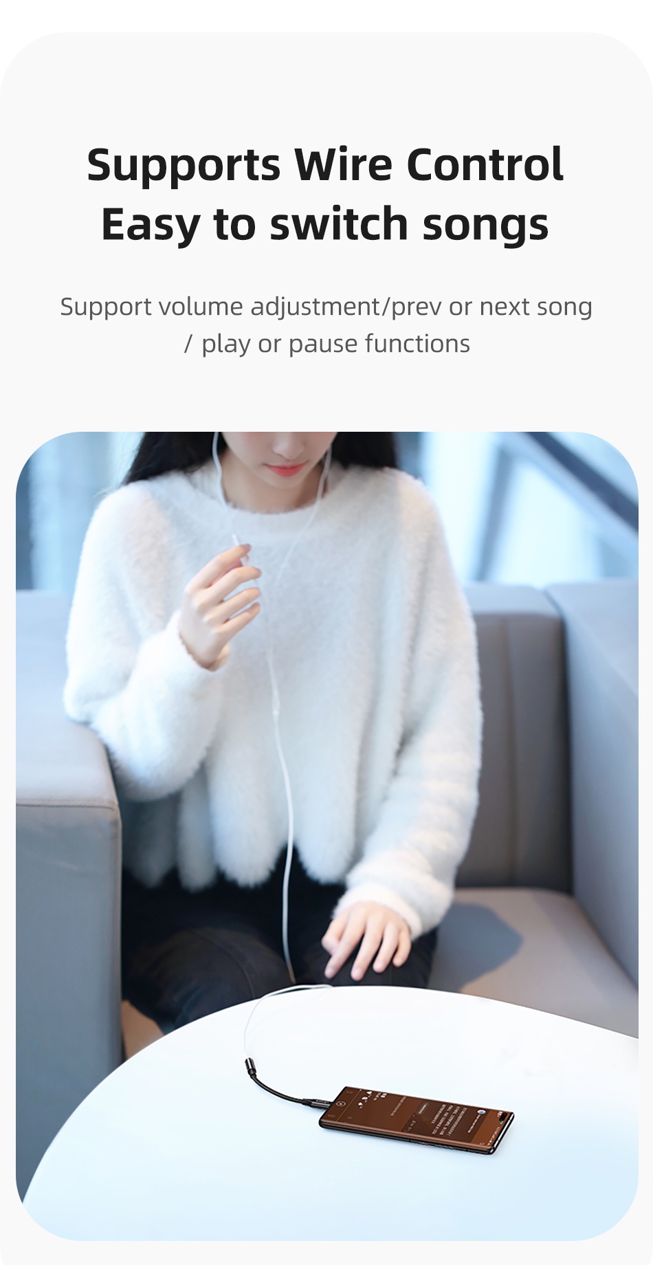 chube Đầu chuyển Type-C to Audio 3.5 DC Usams AU15 + PD 60W