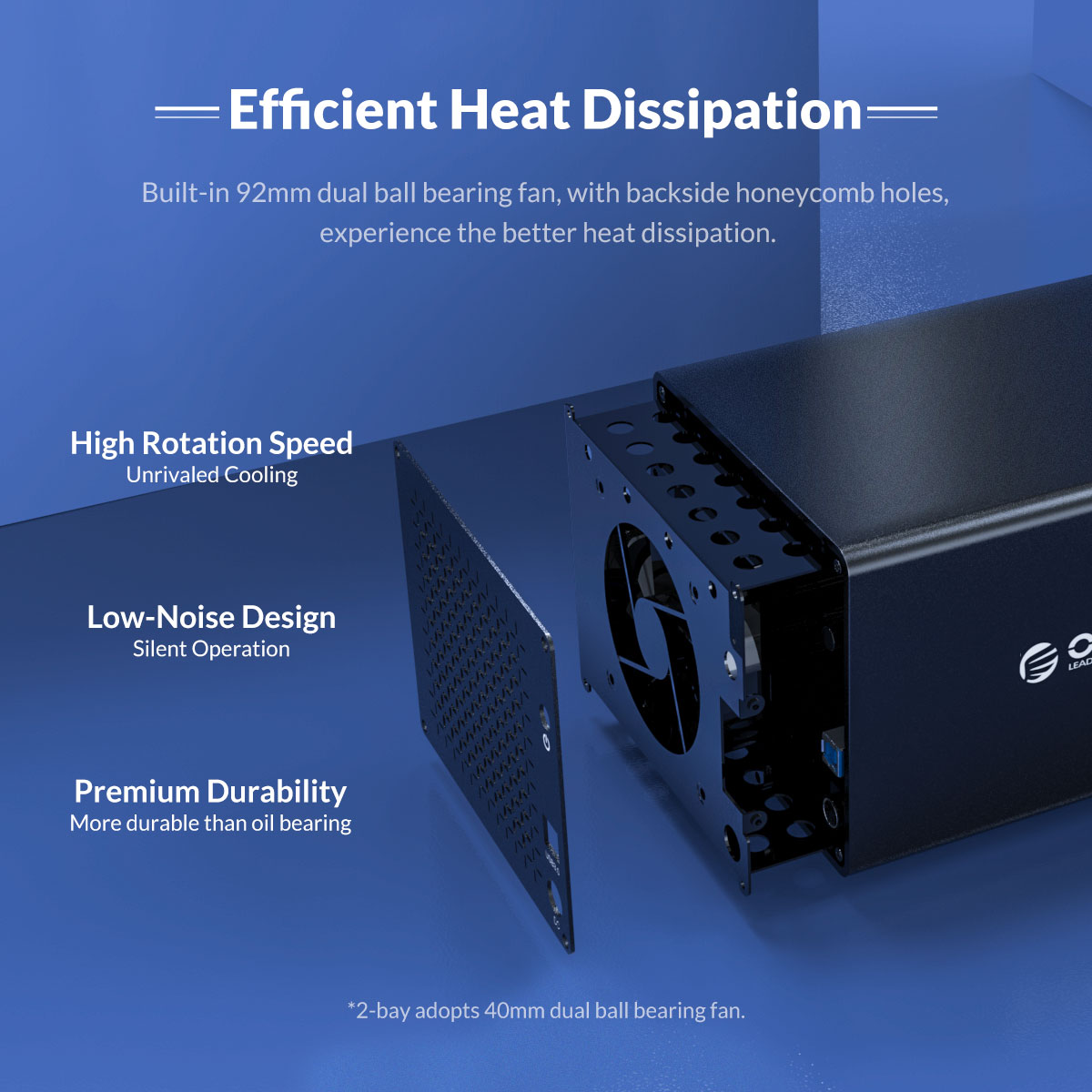 Hộp đựng 8 ổ cứng ORICO NS800U3, chi tiết lắp đặt ổ cứng