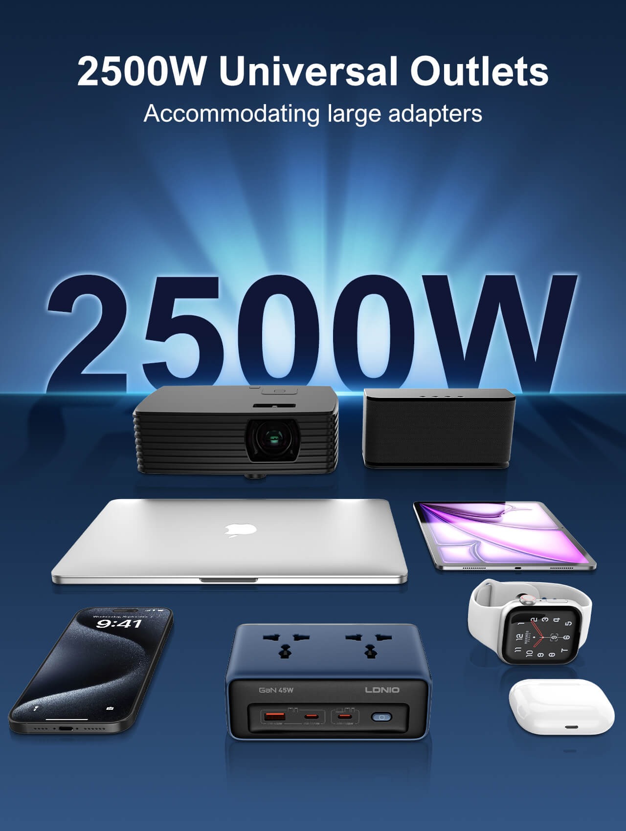 Ổ cắm LDNIO SC1 tích hợp công nghệ GaN an toàn