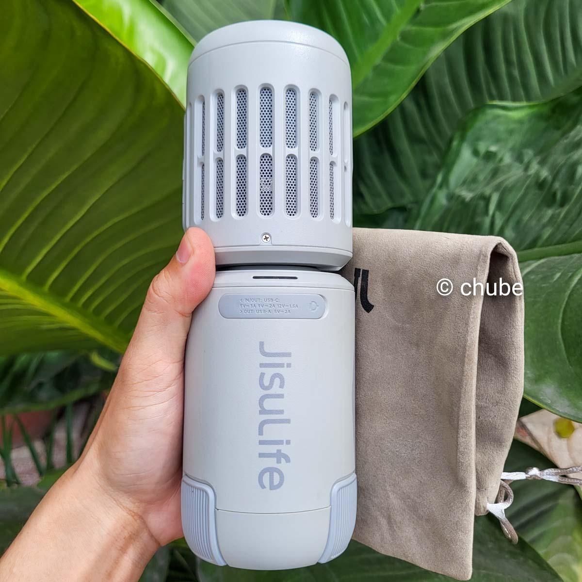 Quạt Jisulife Ultra1 chuyên dụng cho camping