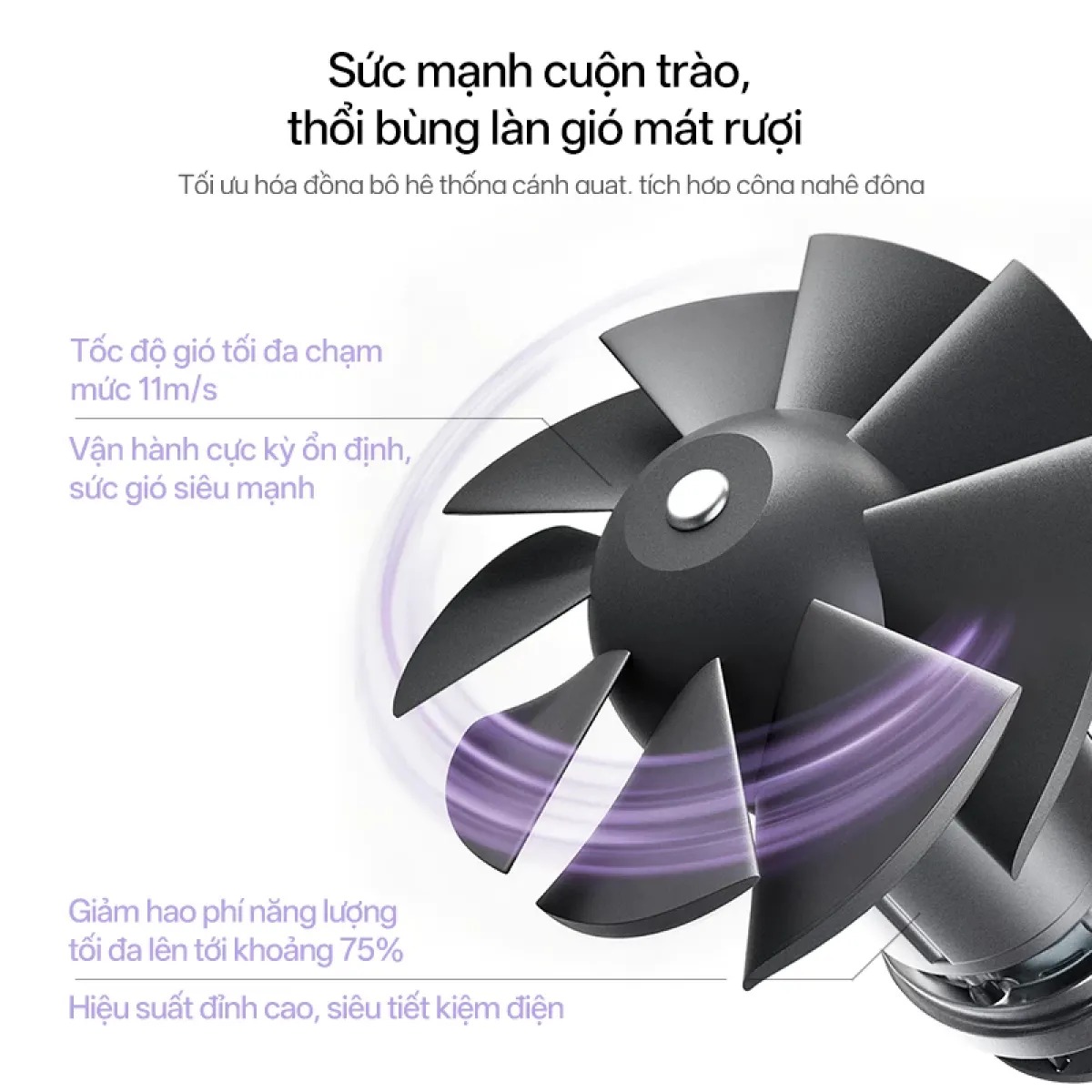 Tính năng pass-through charging vừa sạc vừa dùng quạt Cuktech 33W