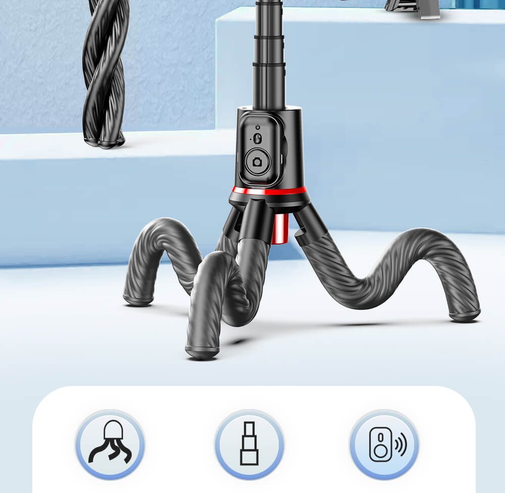 chube Gậy chụp ảnh tích hợp Tripod Rtako C03 chân bạch tuột