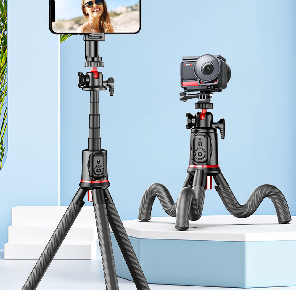 chube Gậy chụp ảnh tích hợp Tripod Rtako C03 chân bạch tuột