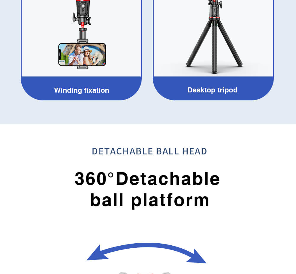 chube Gậy chụp ảnh tích hợp Tripod Rtako C03 chân bạch tuột