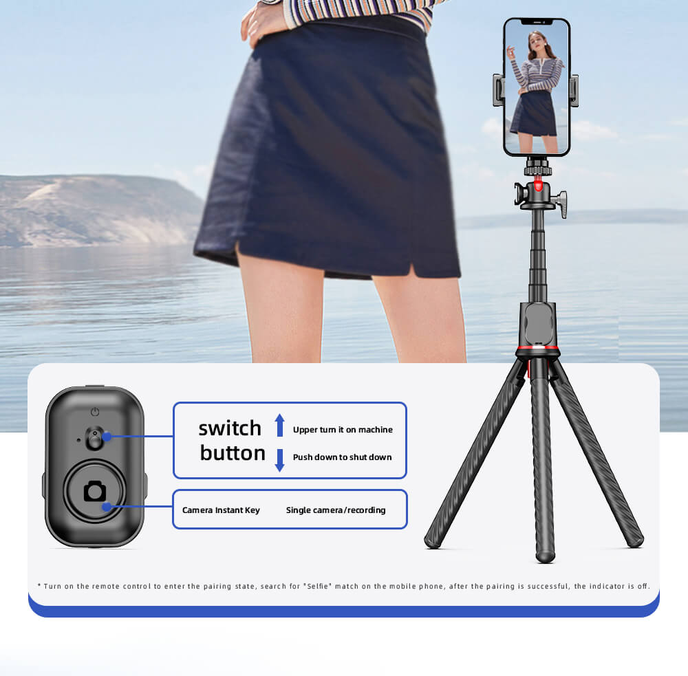 chube Gậy chụp ảnh tích hợp Tripod Rtako C03 chân bạch tuột