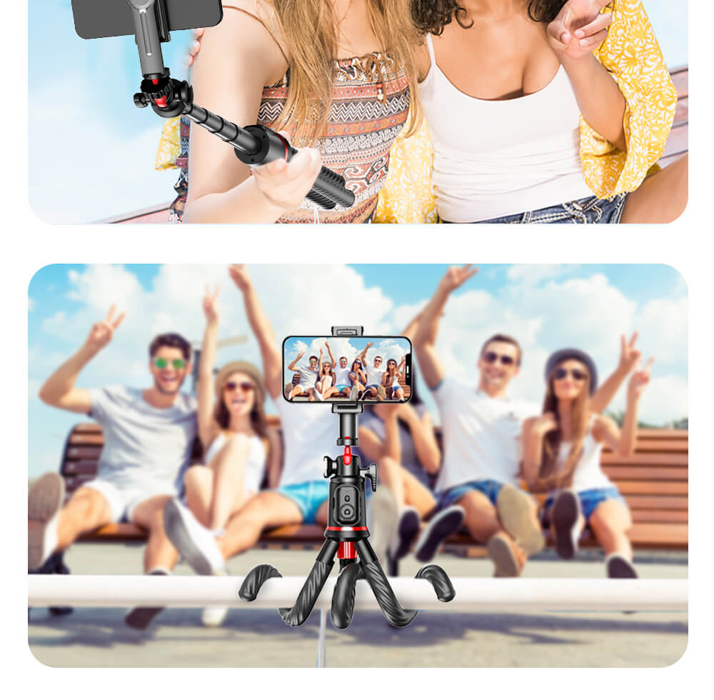 chube Gậy chụp ảnh tích hợp Tripod Rtako C03 chân bạch tuột