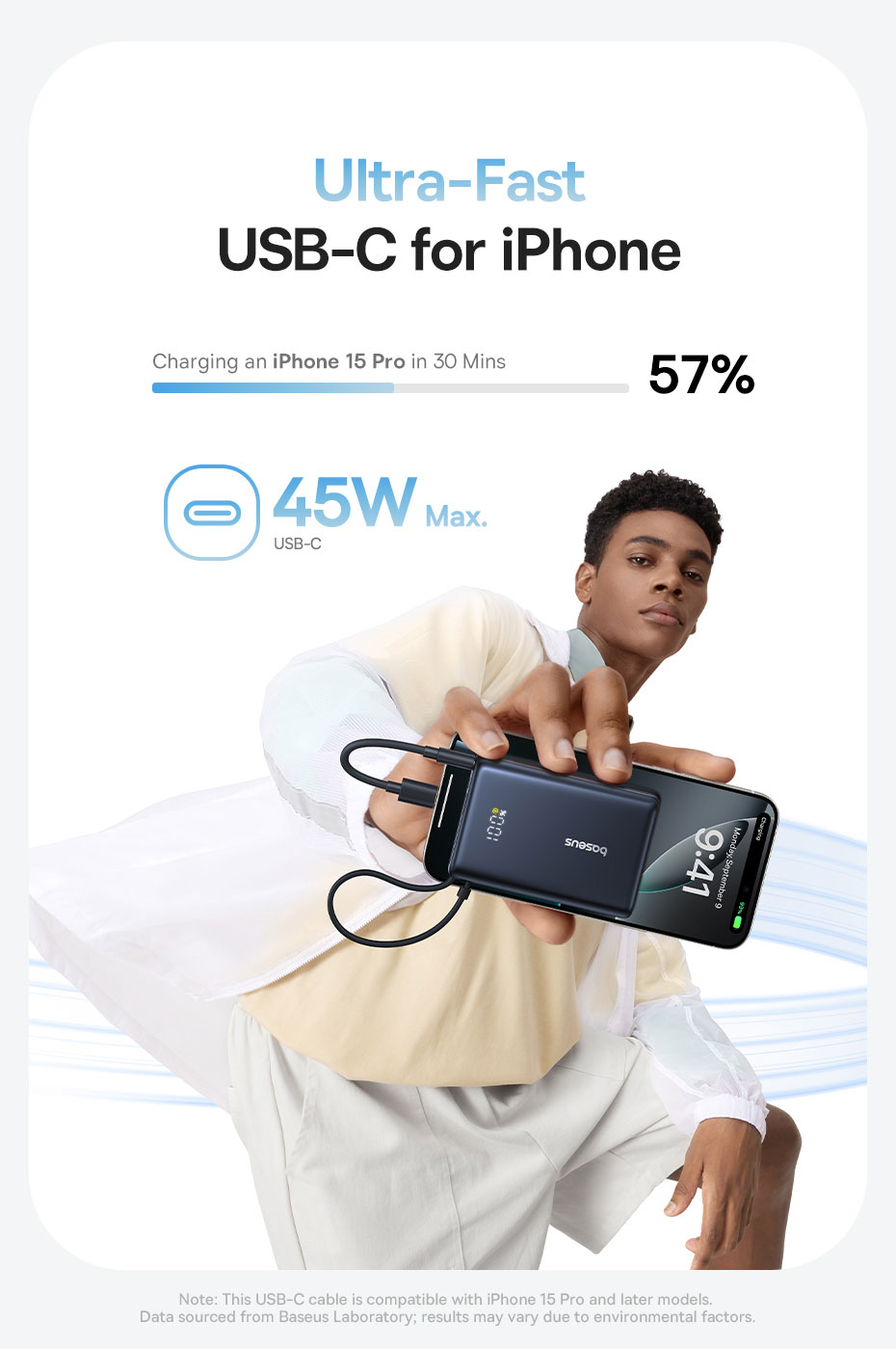 chube Pin dự phòng Baseus PicoGo 45W màn hình LED 10000mAh