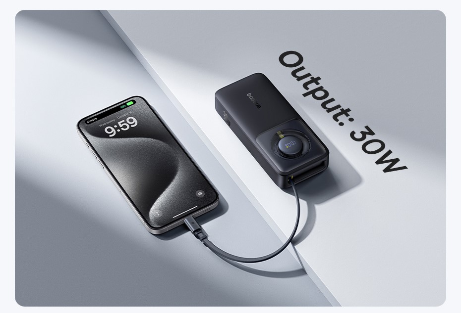 Sạc dự phòng cáp tích hợp Baseus Free2Pull Chube