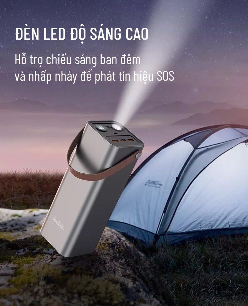 Trạm sạc dự phòng 46200mAh Yoobao EN1 Sạc nhanh PD65W 220V/150W