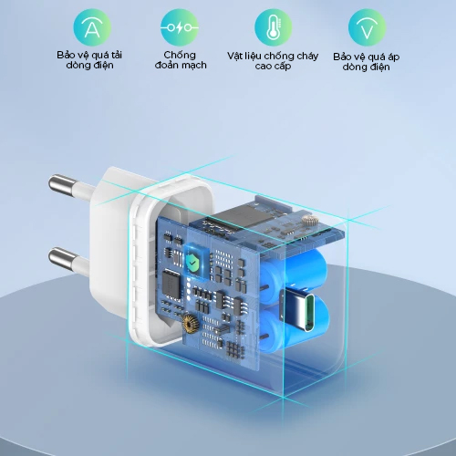 Sạc tường nhanh RAVPower RP-PC156 25W PD3.0