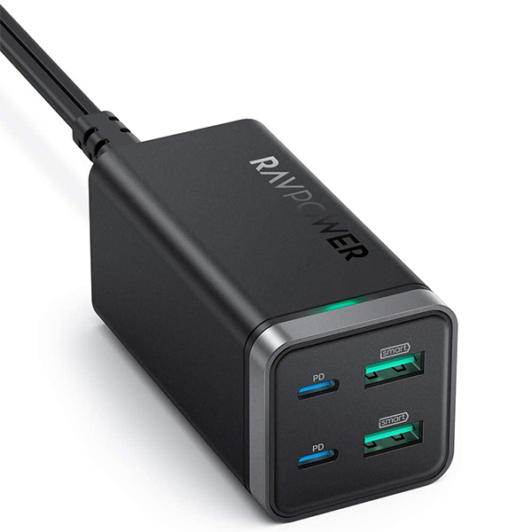 Sạc tường RAVPower RP-PC136 Type-C PD 65W QC 3.0