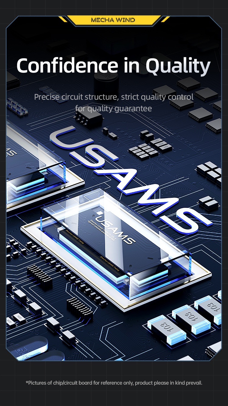 chube Pin dự phòng trong suốt 20W USAMS CD189 9000mAh