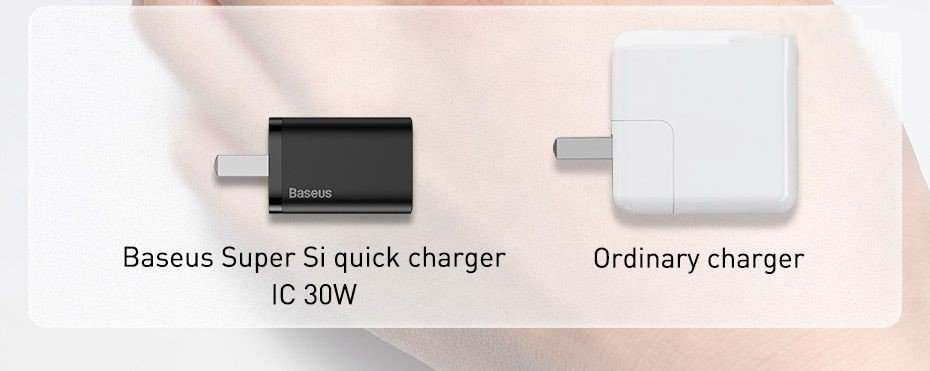 Củ sạc nhanh Baseus 30W, màu đen