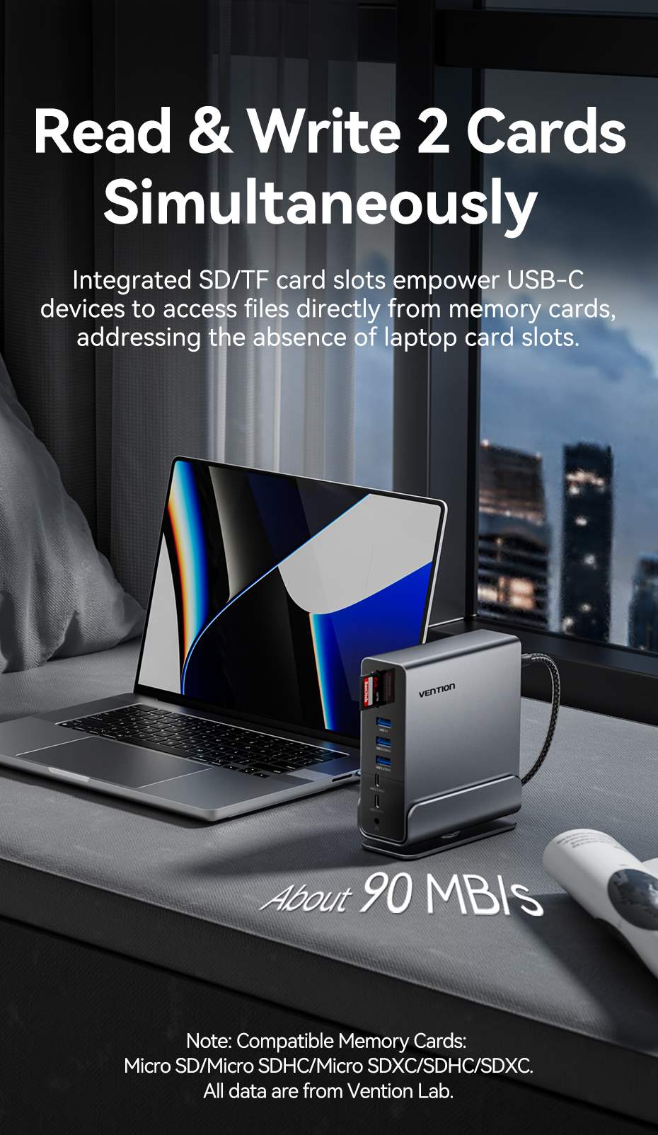 chube Dock chuyển và mở rộng đa năng Vention 15in1 MST