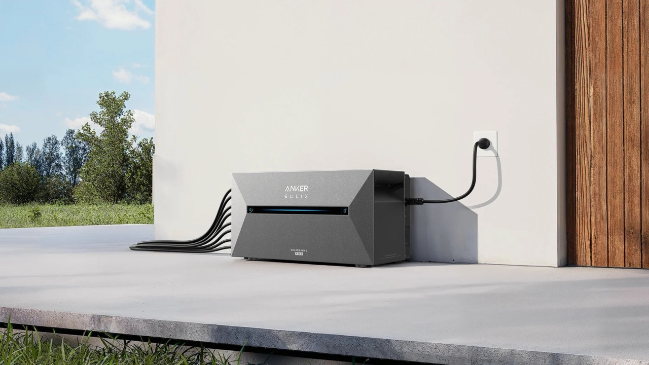 Mô phỏng lắp đặt trạm tích điện AI Anker SOLIX Solarbank 3 E2700 Pro ngoài ban công