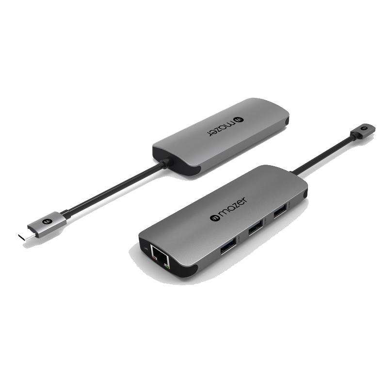 Cổng chuyển đổi Mazer USB-C 4 trong 1 M-UC2MULTI302-GY