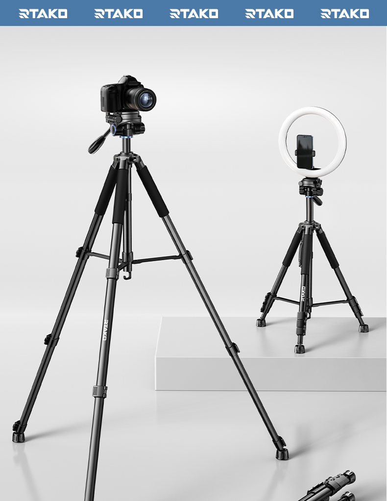 chube Tripod chuyên nghiệp máy ảnh, điện thoại Rtako VT-860S 1.7M