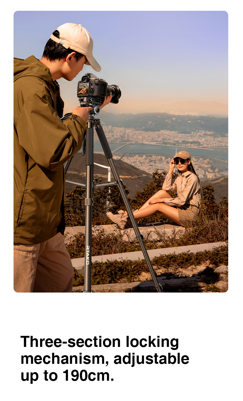 chube Tripod chuyên nghiệp máy ảnh, điện thoại Rtako VT-860S 1.7M