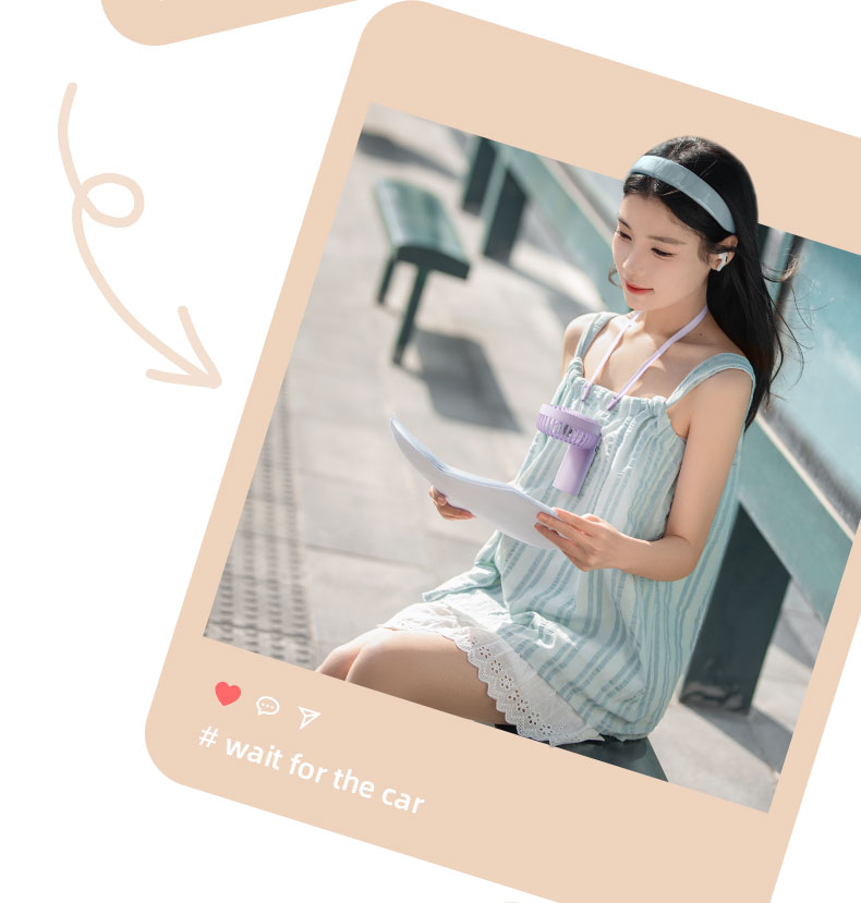 chube Quạt mini Rtako Y20 cầm tay gấp gọn pin 36h