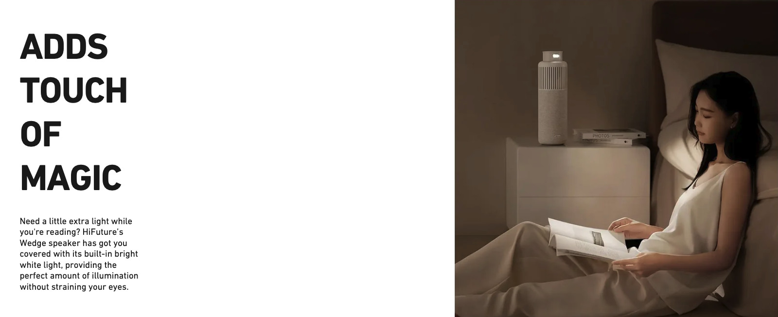 chube Loa Bluetooth 40W HiFuture Wedge tích hợp đèn ngủ