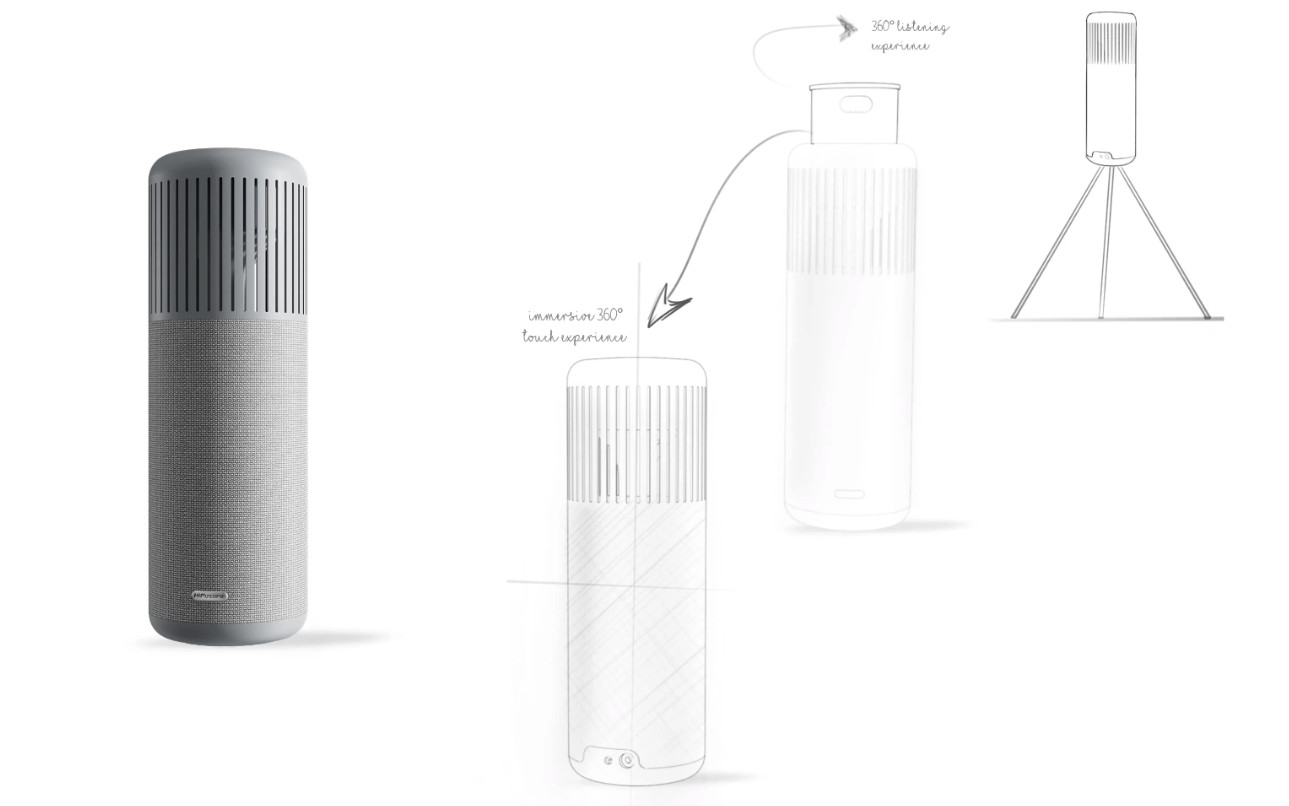 chube Loa Bluetooth 40W HiFuture Wedge tích hợp đèn ngủ