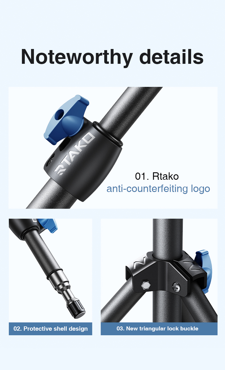 chube Tripod cho điện thoại Rtako ZJ-ZB01/ZB03 (55cm/2.1m)