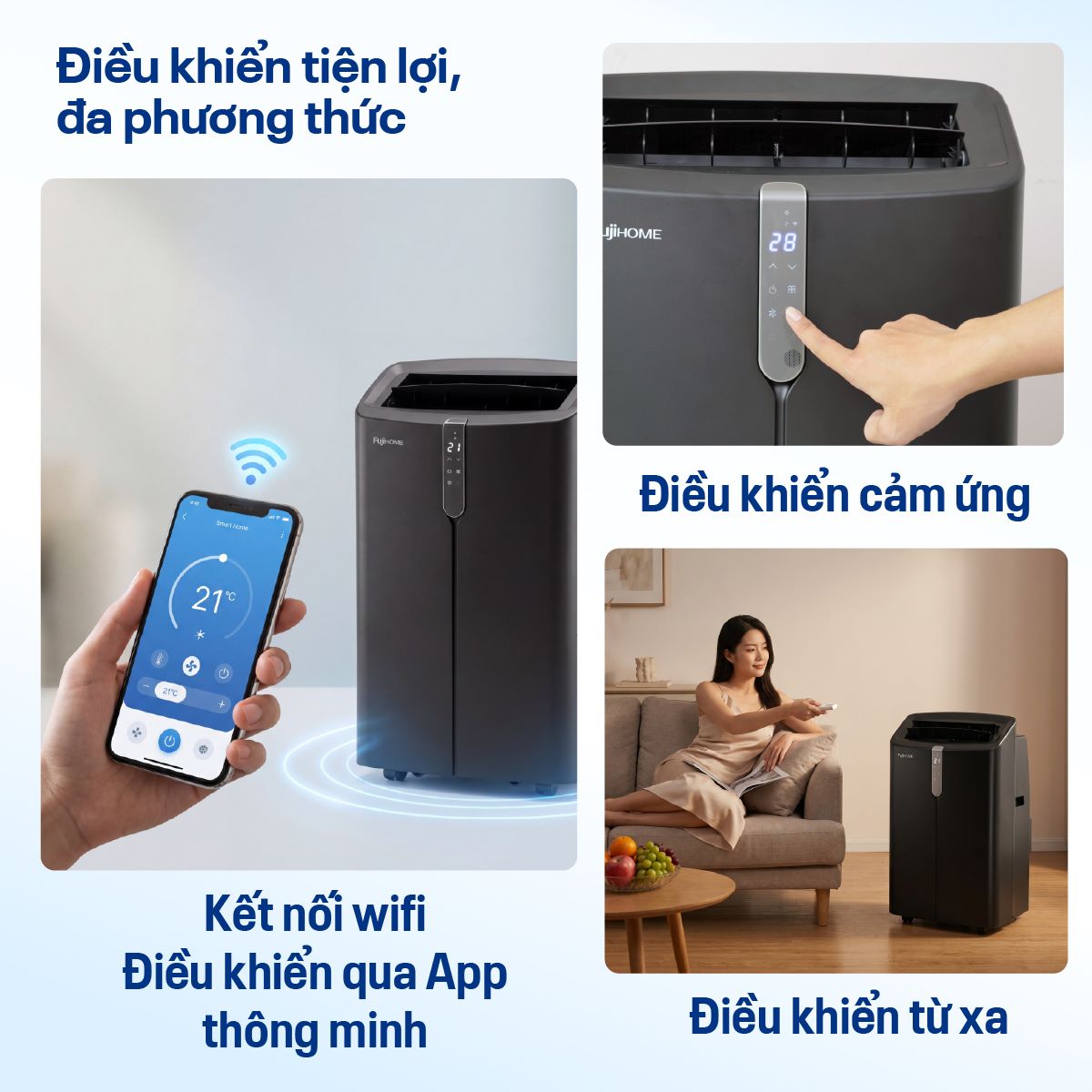 Điều hòa di động Fujihome PAC12PRO – Điều hòa di động Fujihome PAC12PRO INVERTER Linh hoạt, làm lạnh nhanh – ảnh 7