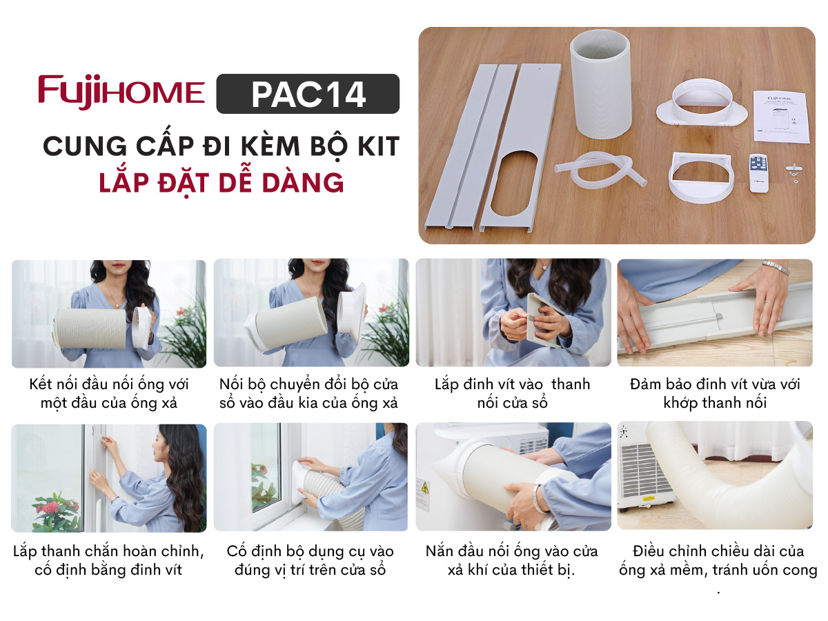 Máy điều hòa di động thông minh Fujihome PAC14 – điều hòa máy lạnh di động Fujihome PAC14 – ảnh 14