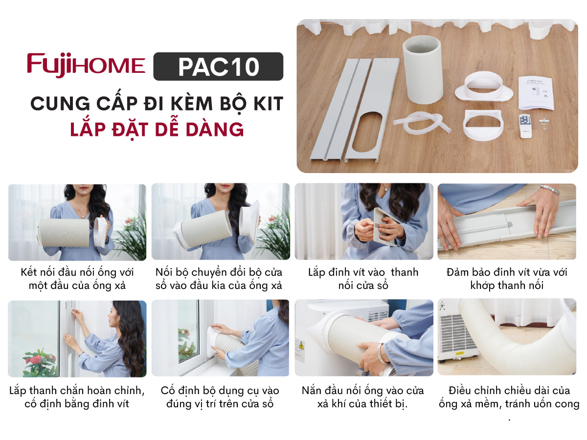 Máy điều hòa di động thông minh Fujihome PAC10 – Máy điều hòa di động thông minh Fujihome PAC10 – ảnh 14