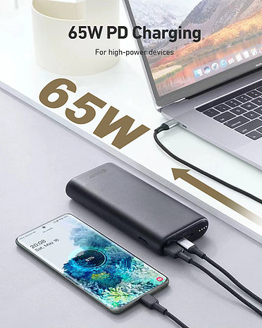 Pin dự phòng Mazer Infinite.BOOST ULTRA.POWER PD 65W Laptop Portable Charger - Sạc nhanh cho mọi thiết bị