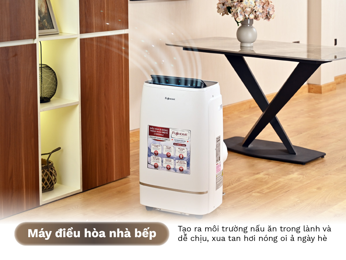 Máy điều hòa di động thông minh Fujihome PAC12 – Máy điều hòa di động thông minh Fujihome PAC12 – ảnh 9