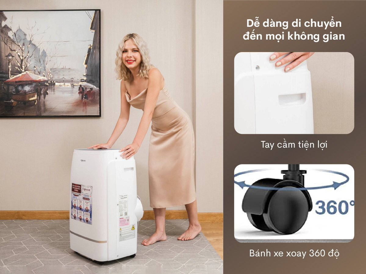 Máy điều hòa di động thông minh Fujihome PAC12 – Máy điều hòa di động thông minh Fujihome PAC12 – ảnh 2