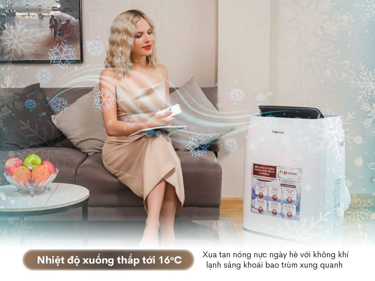 Máy điều hòa di động thông minh Fujihome PAC12 – Máy điều hòa di động thông minh Fujihome PAC12 – ảnh 8