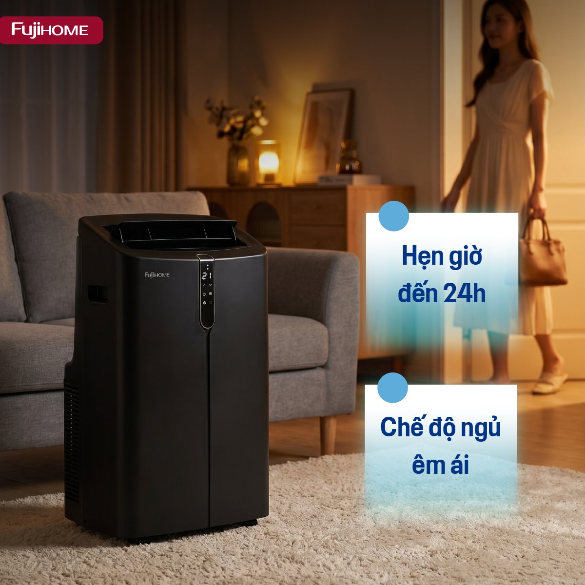 Điều hòa di động Fujihome PAC12PRO – Điều hòa di động Fujihome PAC12PRO INVERTER Linh hoạt, làm lạnh nhanh – ảnh 5