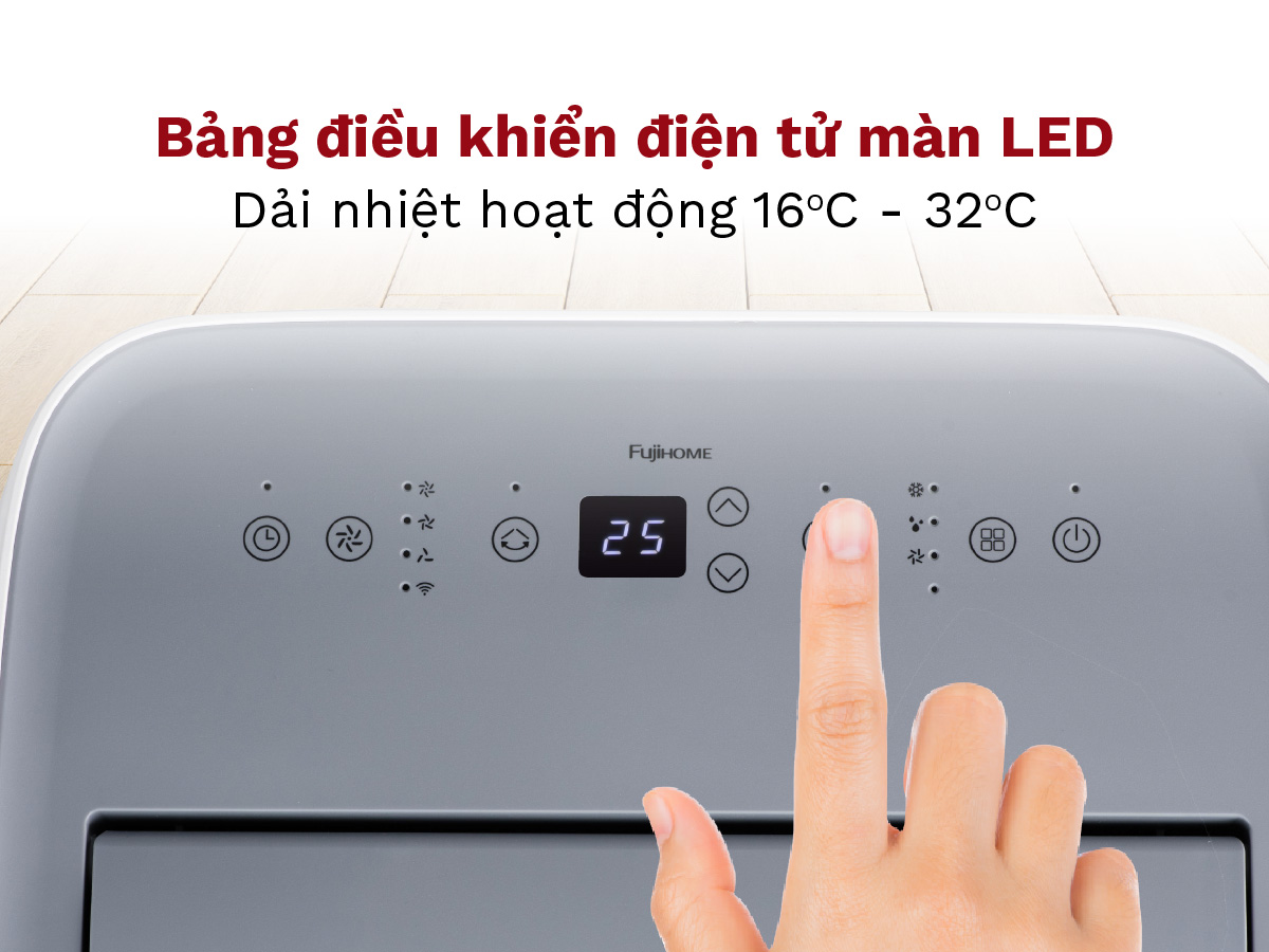 Máy điều hòa di động thông minh Fujihome PAC12 – Máy điều hòa di động thông minh Fujihome PAC12 – ảnh 3