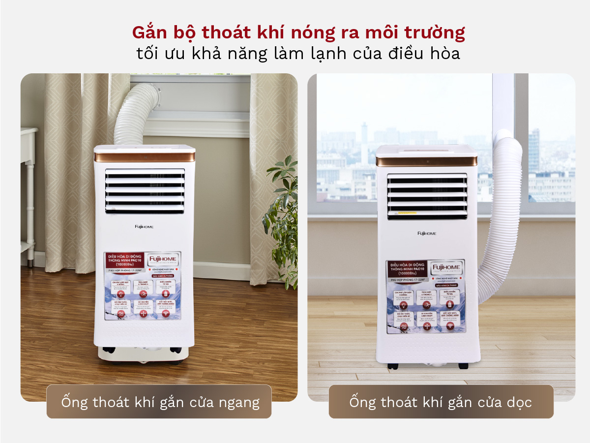 Máy điều hòa di động thông minh Fujihome PAC10 – Máy điều hòa di động thông minh Fujihome PAC10 – ảnh 12