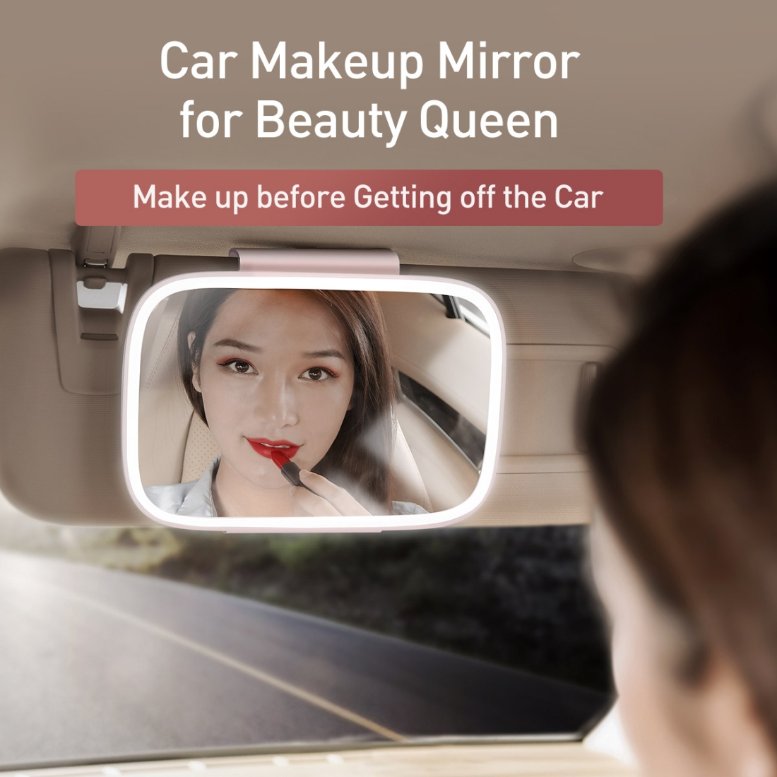 Gương trang điểm thông minh Baseus Delicate Queen Car Touch-up Mirror - Sử dụng trong xe hơi