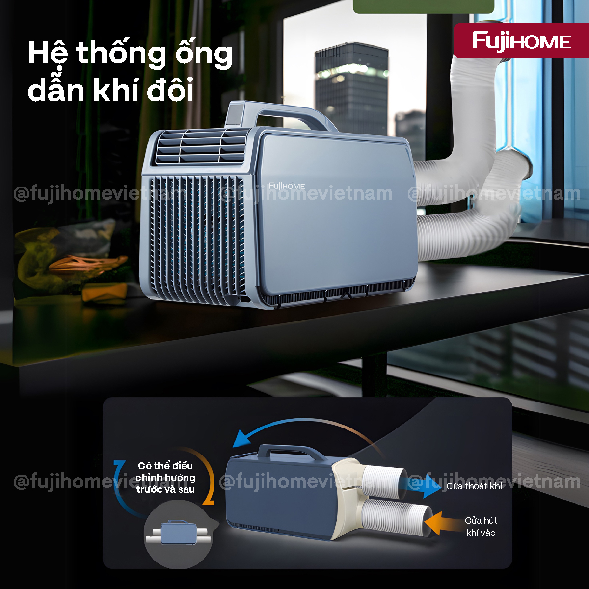 Máy điều hòa mini di động thông minh Fujihome PAC06-Pro – Máy điều hòa mini di động thông minh Fujihome PAC06-PRO công nghệ INVERTER – ảnh 3