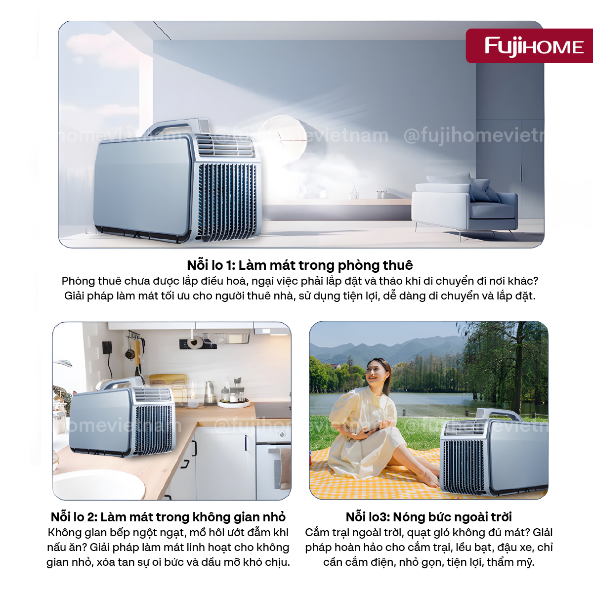Máy điều hòa mini di động thông minh Fujihome PAC06-Pro – Máy điều hòa mini di động thông minh Fujihome PAC06-PRO công nghệ INVERTER – ảnh 7