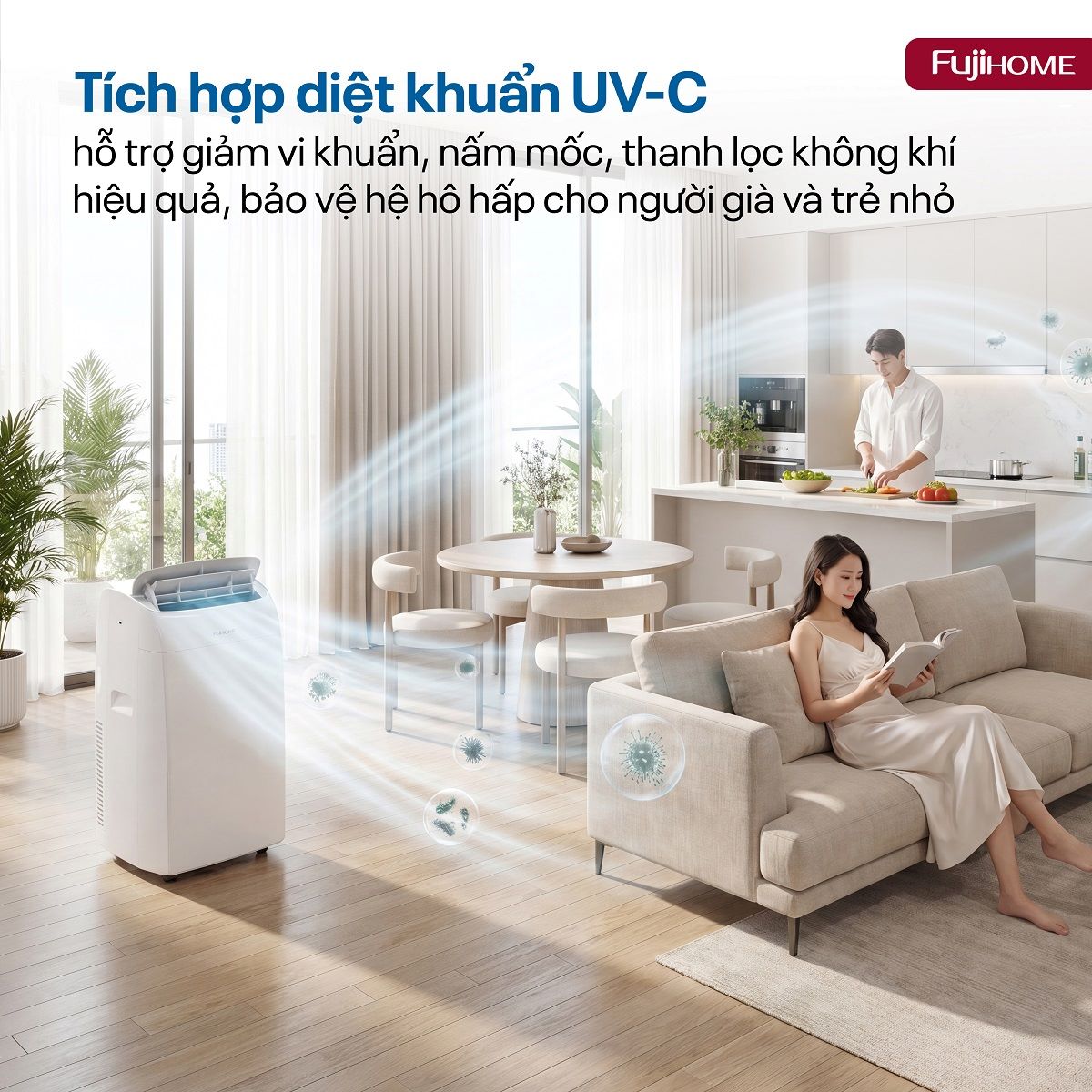Điều hòa di động thế hệ mới, điều khiển thông minh - cửa gió lớn Fujihome PAC14N – Điều hòa di động Fujihome PAC14N, ảnh 4