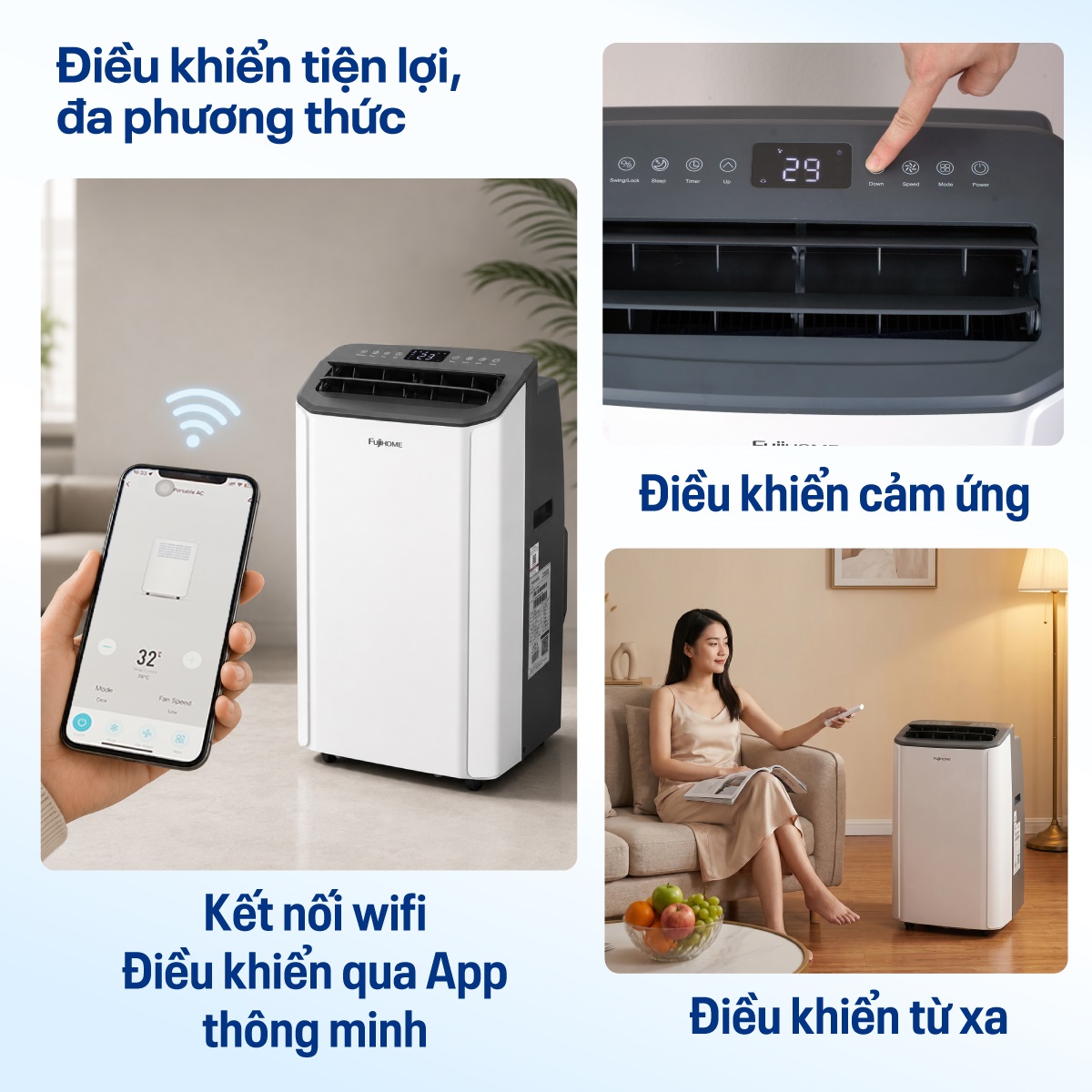 Điều hòa di động Fujihome PAC14PRO – Điều hòa di động Fujihome PAC14PRO INVERTER  Linh hoạt, làm lạnh nhanh – ảnh 6