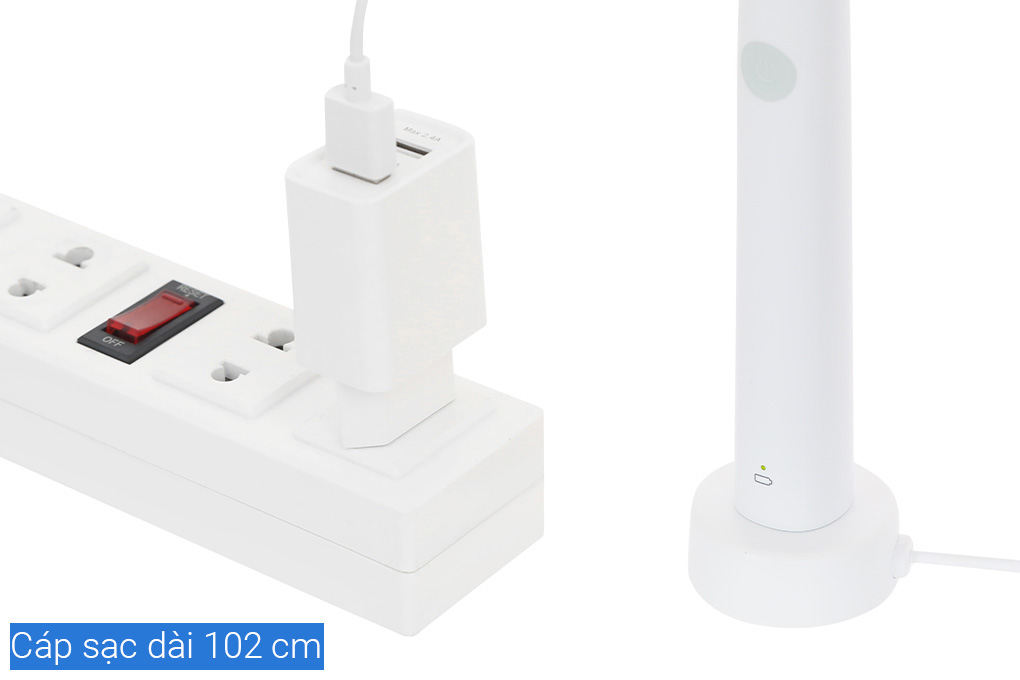 Bàn chải điện Philips Sonicare HX3641/41 - Thời gian sử dụng Bàn chải điện Philips Sonicare HX3641/41 Bảo Hành Chính Hãng 24 Tháng - Pin 680 mAh, sạc không dây