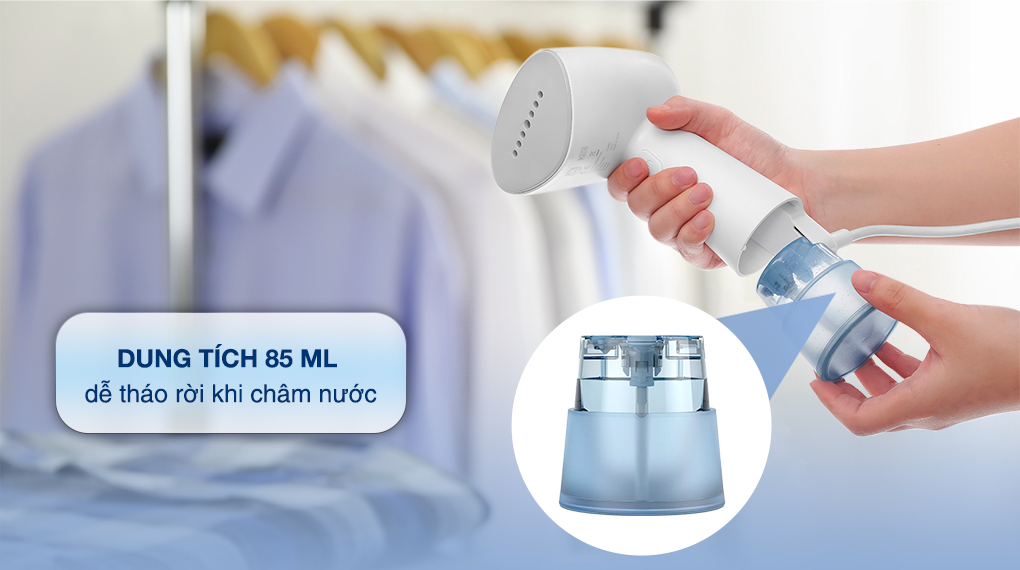 Bàn là hơi nước cầm tay Philips Series 1000 980W STH1000/10 - Bình nước 85ml tháo rời