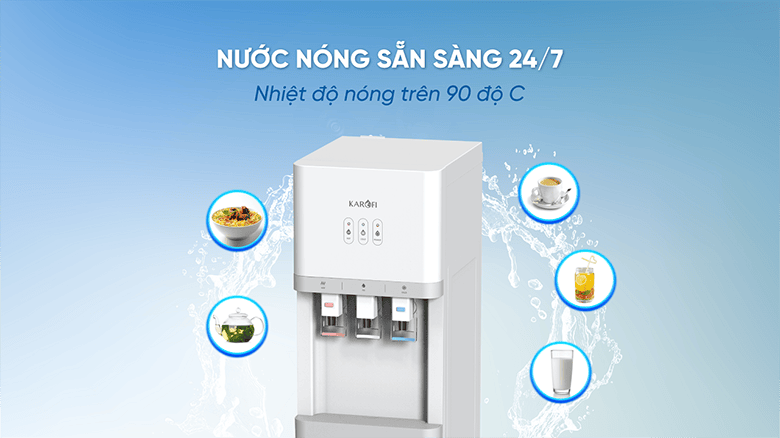 Karofi HCV206 làm nóng trên 90 độ