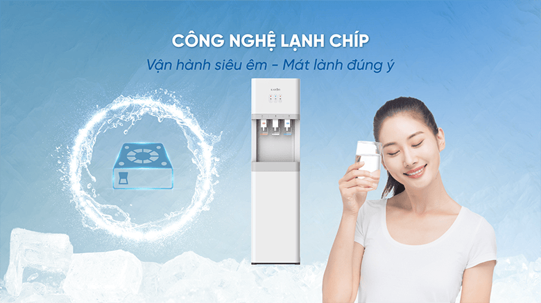 Cây nước nóng lạnh Karofi HCV206 làm lạnh bằng chip