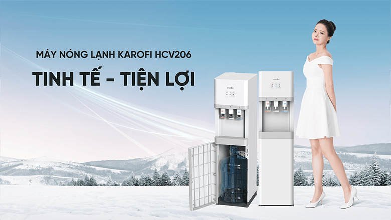 Cây nước nóng lạnh Karofi HCV206 hút bình