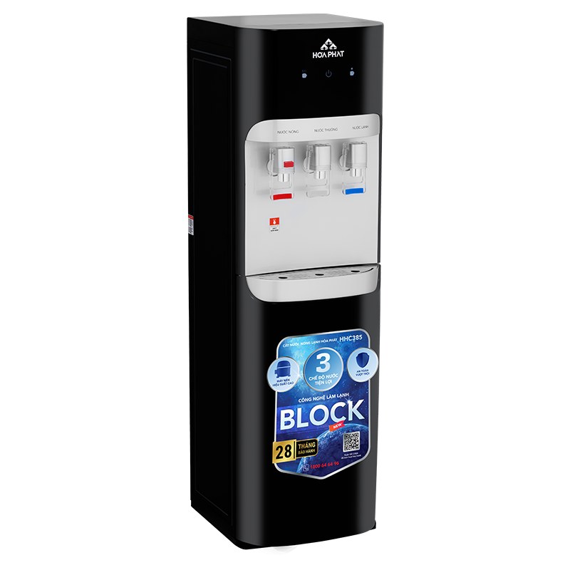 Cây nước nóng lạnh hút bình Hòa Phát HHC385 - Làm nóng nhanh với bình nóng 580W